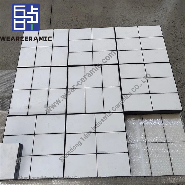 Plât Cyfansawdd Rwber Ceramig Silicon Carbide